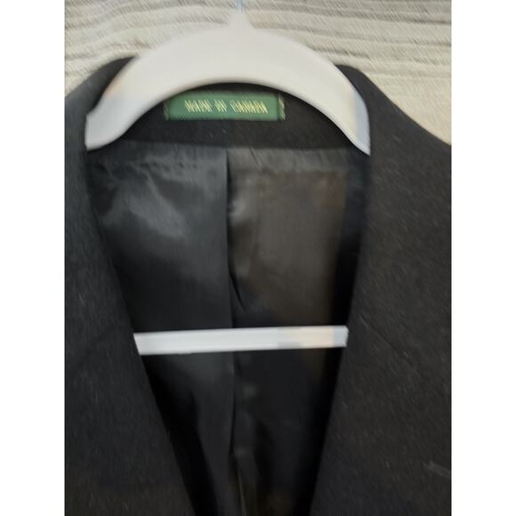 Vtg Ralph Lauren 100% Camel Hair Jacket Blazer 46L Two Button Jacket Canada Blck - Picture 3 of 10